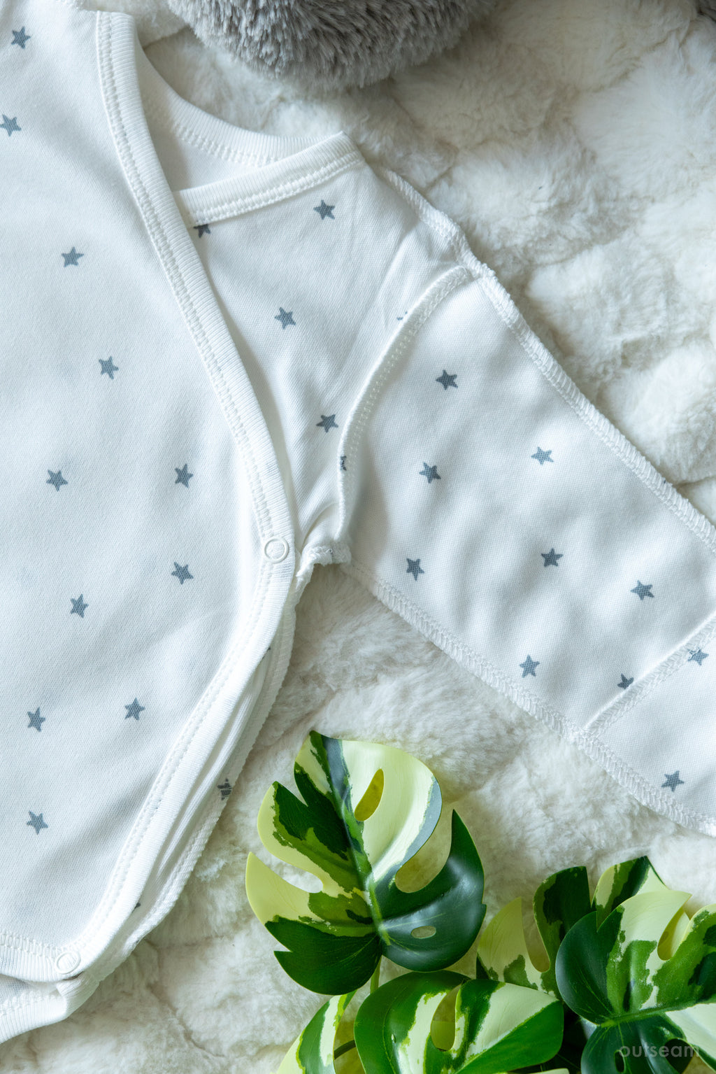 Outseam Bodysuit Grey Stars — detail view 3