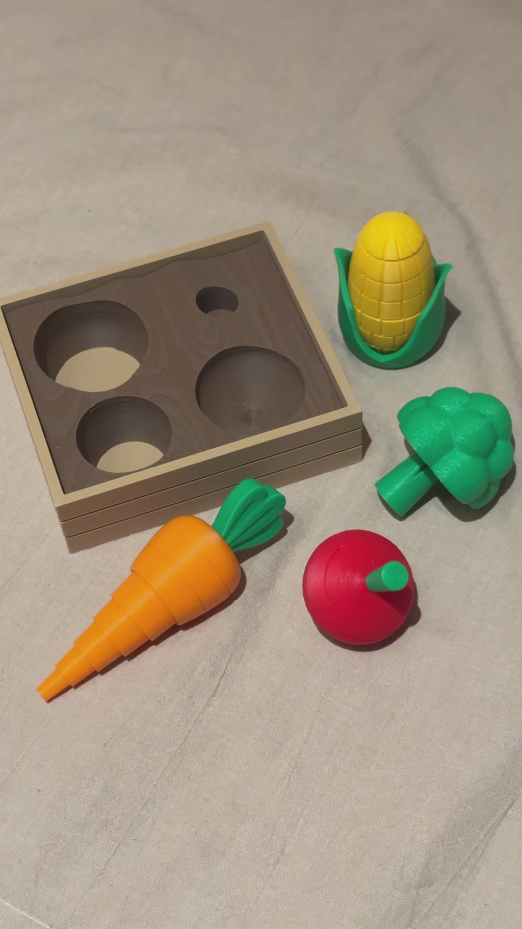3D Printed Vegetable Sorting Toy