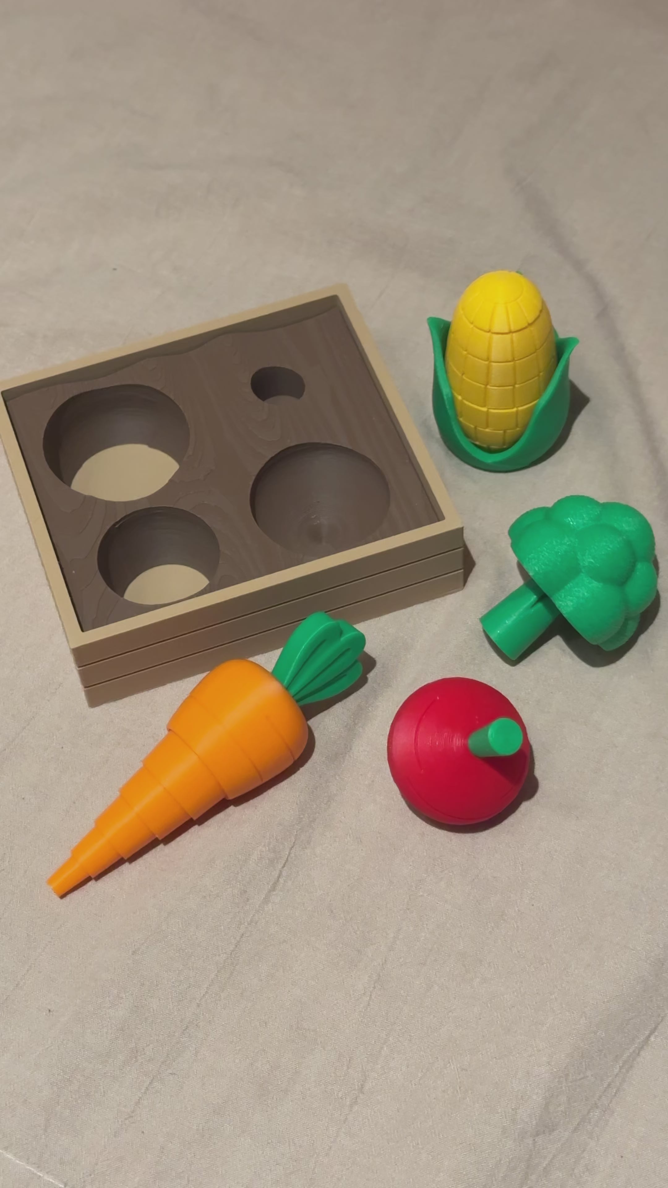 3D Printed Vegetable Sorting Toy